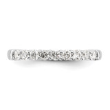 14k White Gold 1/2 carat Lab Grown Diamond VS/SI+ G+ Nine Stone Complete Fashion band - RM-30F5FF89-5651