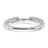14k White Gold 1/2 carat Lab Grown Diamond VS/SI+ G+ Semi Mount Peg Set Engagement Ring - RM-46A1CD63-5009