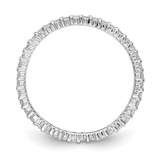 14k White Gold 1/2 carat Lab Grown Diamond VS/SI+ G+ Size 4.5 Shared Prong Eternity Band - ET-419C692D-8842