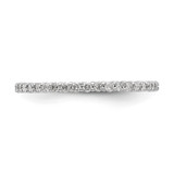 14k White Gold 1/2 carat Lab Grown Diamond VS/SI+ G+ Size 4.5 Shared Prong Eternity Band - ET-419C692D-8842