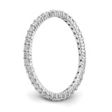 14k White Gold 1/2 carat Lab Grown Diamond VS/SI+ G+ Size 5 Shared Prong Eternity Band - ET-6A0467B5-6121