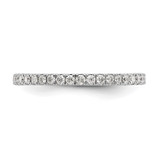 14k White Gold 1/2 carat Lab Grown Diamond VS/SI+ G+ Size 9 Shared Prong Eternity Band - ET-29E02C97-9715