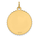 14k .013 Gauge Engravable Scalloped Disc Charm - XM-226120DF-6077
