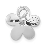 14k White Gold 1/20ct. Diamond Flower Chain Slide - PM-6203428E-1191