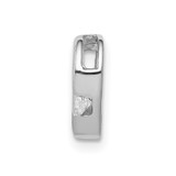 14k White Gold 1/20ct. Diamond Heart Chain Slide - PM-18A20681-2609