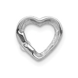 14k White Gold 1/20ct. Diamond Heart Chain Slide - PM-18A20681-2609