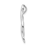 14k White Gold 1/20ct. Diamond Slide Pendant