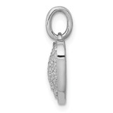 14k White Gold 1/2ct. Diamond Heart Pendant - PM-C5D2116D-7853
