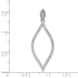 14k White Gold 1/2ct. Diamond Pendant