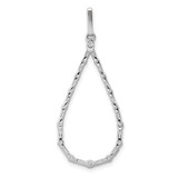 14k White Gold 1/2ct. Diamond Teardrop Pendant - PM-4FECB789-5059