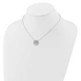 14k White Gold 1/3 carat Lab Grown Diamond VS/SI+ G+ Complete 18 inch Tree of Life Necklace