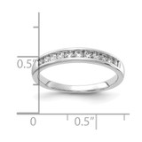 14k White Gold 1/3 carat Lab Grown Diamond VS/SI+ G+ Complete Channel Set Band