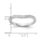 14k White Gold 1/3 carat Lab Grown Diamond VS/SI+ G+ Complete Wedding Band - RM-4755084D-4666