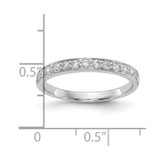 14k White Gold 1/3 carat Lab Grown Diamond VS/SI+ G+ Complete Wedding Band - RM-6B14B944-6476