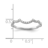 14k White Gold 1/3 carat Lab Grown Diamond VS/SI+ G+ Complete Wedding Band - RM-93BA8DEB-6394