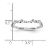 14k White Gold 1/3 carat Lab Grown Diamond VS/SI+ G+ Complete Wedding Band - RM-E3EF8773-1041