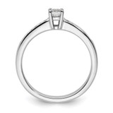 14k White Gold 1/3 carat Lab Grown Diamond VS/SI+ G+ Round Complete Channel Set Shared Prong Engagement Ring