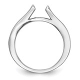 14k White Gold 1/3 carat Lab Grown Diamond VS/SI+ G+ Semi Mount Peg Set Engagement Ring - RM-60D15335-7613