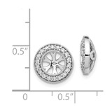 14k White Gold 1/3ct Diamond Earring Jackets - EJ-375159D9-2834