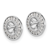 14k White Gold 1/3ct Diamond Earring Jackets - EJ-5A756806-4833