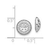 14k White Gold 1/3ct Diamond Earring Jackets - EJ-5A756806-4833