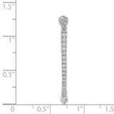 14k White Gold 1/3ct. Diamond Fancy Pendant