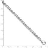 14k White Gold 1/4 carat Lab Grown Diamond VS/SI+ G+ 7 inch Fancy Tennis Bracelet