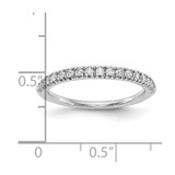 14k White Gold 1/4 carat Lab Grown Diamond VS/SI+ G+ Complete Band