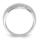 14k White Gold 1/4 carat Lab Grown Diamond VS/SI+ G+ Complete Ladies Band