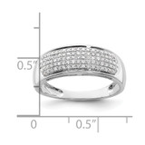 14k White Gold 1/4 carat Lab Grown Diamond VS/SI+ G+ Complete Ladies Band
