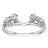 14k White Gold 1/4 carat Lab Grown Diamond VS/SI+ G+ Complete Ring Wrap - RM-64DC50F2-6131