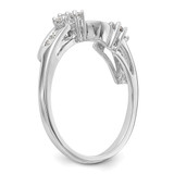 14k White Gold 1/4 carat Lab Grown Diamond VS/SI+ G+ Complete Ring Wrap - RM-64DC50F2-6131