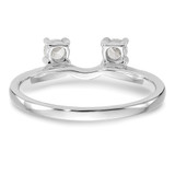 14k White Gold 1/4 carat Lab Grown Diamond VS/SI+ G+ Complete Ring Wrap - RM-CC924FA8-3112