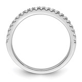 14k White Gold 1/4 carat Lab Grown Diamond VS/SI+ G+ Complete Size 5 Wedding Band