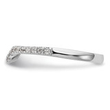 14k White Gold 1/4 carat Lab Grown Diamond VS/SI+ G+ Complete Wedding Band - RM-186F0875-7328
