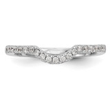 14k White Gold 1/4 carat Lab Grown Diamond VS/SI+ G+ Complete Wedding Band - RM-186F0875-7328