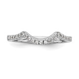 14k White Gold 1/4 carat Lab Grown Diamond VS/SI+ G+ Complete Wedding Band - RM-2AFB87CE-2312