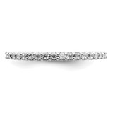 14k White Gold 1/4 carat Lab Grown Diamond VS/SI+ G+ Complete Wedding Band - RM-FD92B9D4-6327
