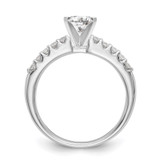 14k White Gold 1/4 carat Lab Grown Diamond VS/SI+ G+ Semi Mount Peg Set Engagement Ring - RM-80023A61-5640