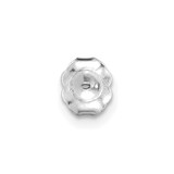 14k White Gold 1/4 carat Lab Grown Diamond VS+ F+ Princess Complete Four Prong Stud Earrings