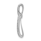 14k White Gold 1/4ct. Diamond Cross Chain Slide - PM-505F306C-1425