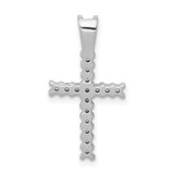14k White Gold 1/4ct. Diamond Latin Cross Pendant
