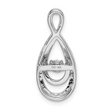 14k White Gold 1/4ct. Moving Diamond Infinity Slide Pendant