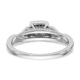 14k White Gold 1/5 carat Lab Grown Diamond VS/SI+ G+ Complete Petite Engagement Ring