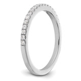 14k White Gold 1/5 carat Lab Grown Diamond VS/SI+ G+ Complete Wedding Band - RM-1943A109-5573