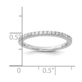 14k White Gold 1/5 carat Lab Grown Diamond VS/SI+ G+ Complete Wedding Band - RM-1943A109-5573