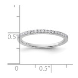 14k White Gold 1/5 carat Lab Grown Diamond VS/SI+ G+ Complete Wedding Band - RM-B290EB4C-7755