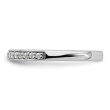 14k White Gold 1/5 carat Lab Grown Diamond VS/SI+ G+ Complete Wedding Band - RM-DEF201B6-1353
