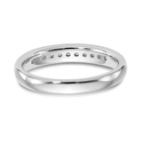 14k White Gold 1/5 carat Lab Grown Diamond VS/SI+ G+ Eleven Stone Complete Channel Set Band