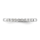 14k White Gold 1/5 carat Lab Grown Diamond VS/SI+ G+ Nine Stone Complete Fashion band - RM-158675C3-6561